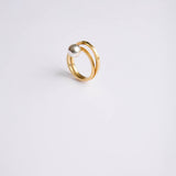 La bague Lee bicolore